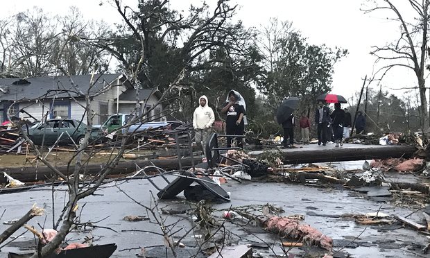 Four dead after tornado strikes Mississippi inflicting 'massive damage