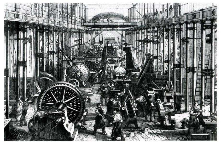 Sächsische Maschinenfabrik in Chemnitz, Germany, 1868. 