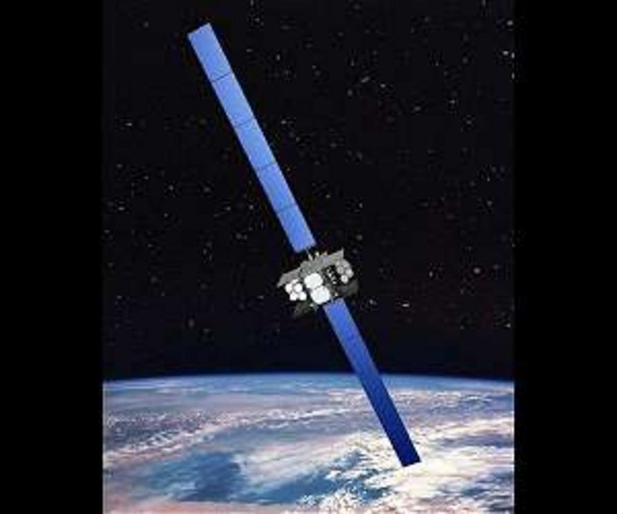  An artist rendering of a Boeing-built WGS block II satellite.