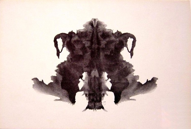 The Rorschach inkblot test relies on what you read in to the image. 