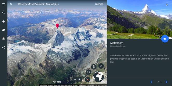 Google Earth's revamp immerses users in scenic places around the world ...