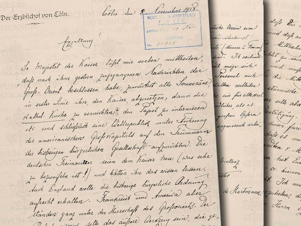 Image: Scans of the original 3-page letter from the secret Vatican Archives. We do not have authorization to publish the full contents of the letter, but the author of this report was given permission to review it in its entirety.