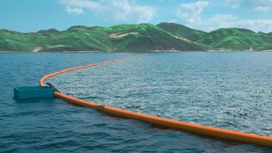 If the pilot project is a success, Slat plans to launch a bigger system to tackle the Great Pacific Garbage Patch. (Photo: The Ocean Cleanup)