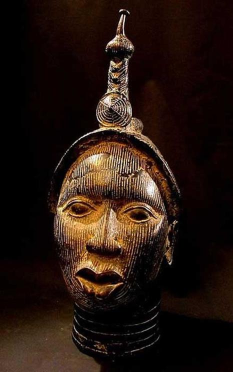 Benin Bronze Ife bust. 