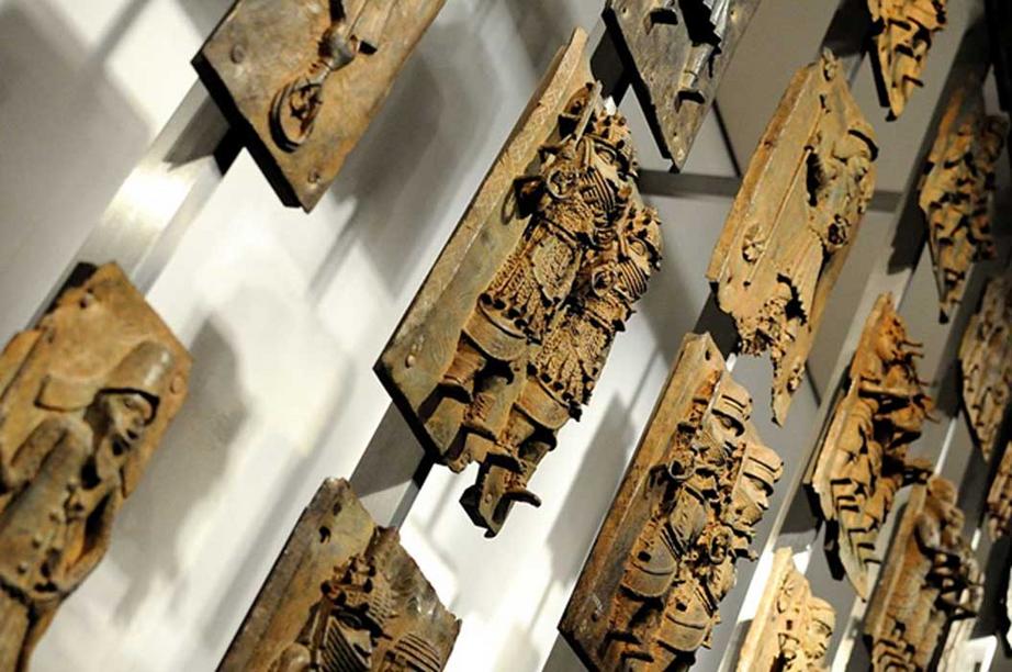  A display of the Benin Bronzes in the British Museum.