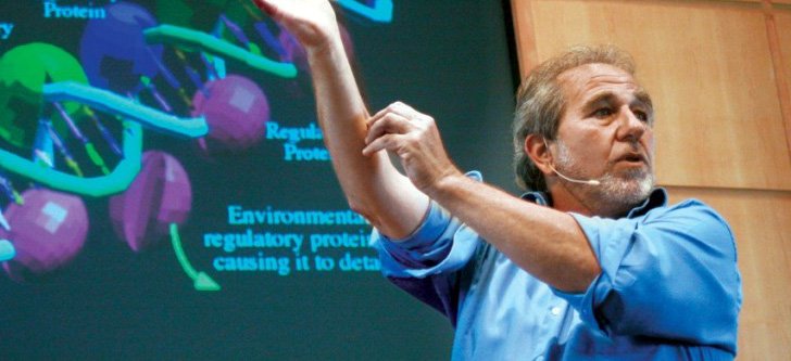 Dr Bruce Lipton during a lecture.