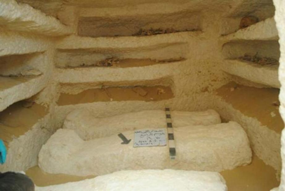 One of the recently discovered burial chambers