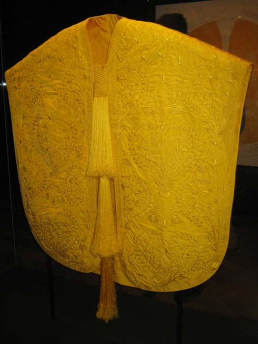 The golden spider-silk cape.