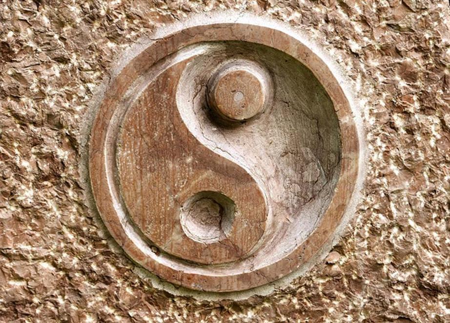 A yin-yang symbol.