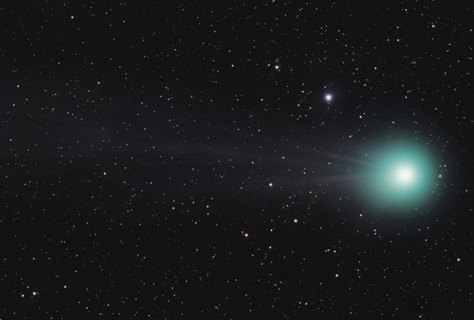 A beautiful capture of Comet Lovejoy, which reached a peak brightness of magnitude-4.5 during its flyby of Earth in 2015.