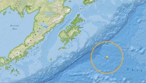 The earthquake's epicenter was located at the depth of 10 kilometers. | Photo: USGS