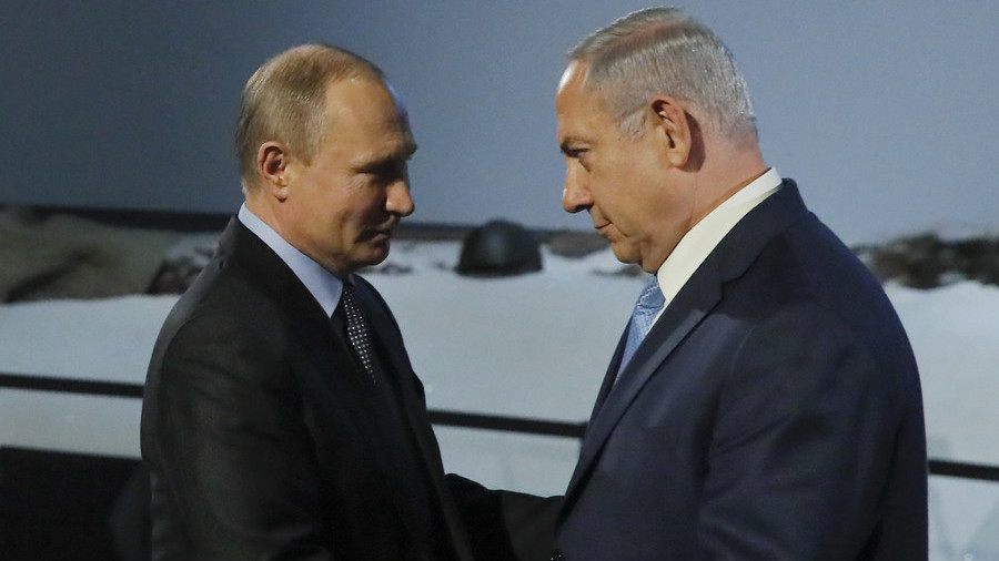 Russian President Vladimir Putin and Israeli Prime Minister Benjamin Netanyahu in Moscow on January 29, 2018. © Maxim Shemetov / Reuters