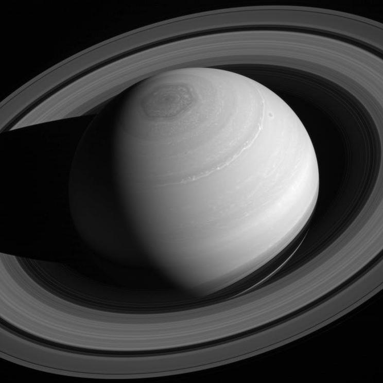 Hexagon at Saturn’s pole.
