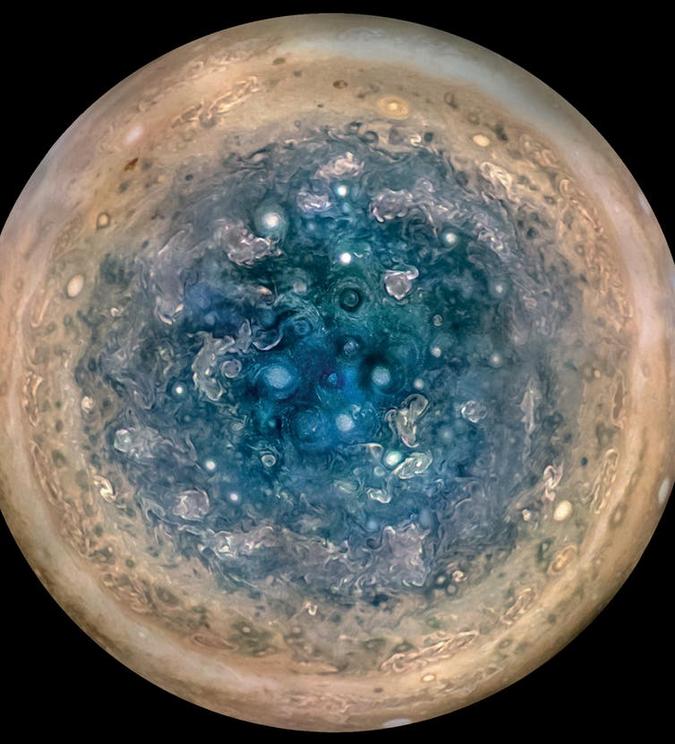 Jupiter’s south pole.