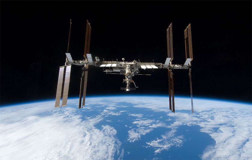 The International Space Station is best seen about an hour before dawn and an hour after sunset.