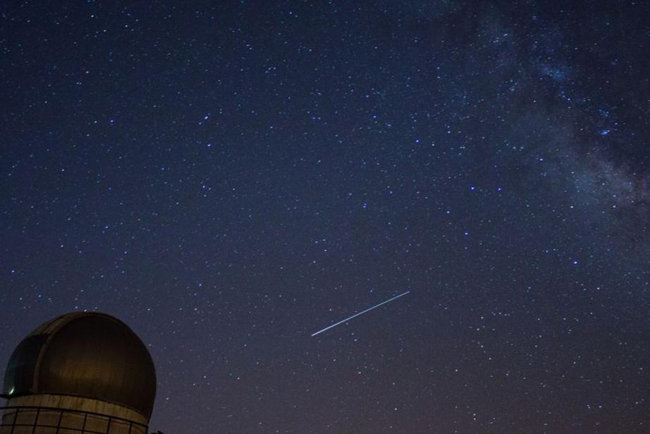 The annual Lyrid meteor shower appears to radiate from the constellation Lyra the Harp, near the star Vega.