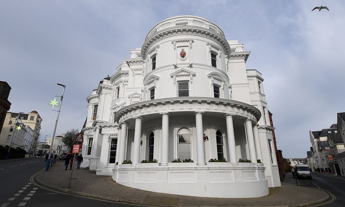 The Tynwald building, the Isle of Man’s parliament in Douglas.