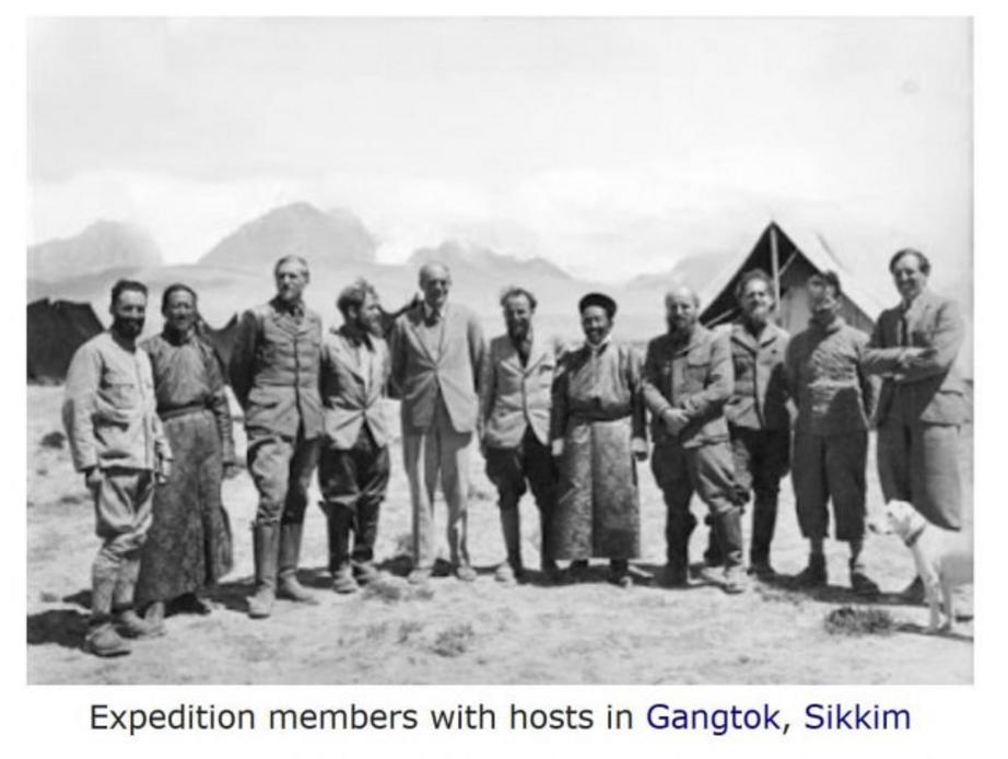 Expedition members with hosts in Gangtok, Sikkim